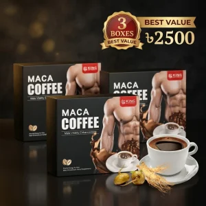 King Naturals Maca Coffee – 3 Boxes | Maca-Based Instant Coffee